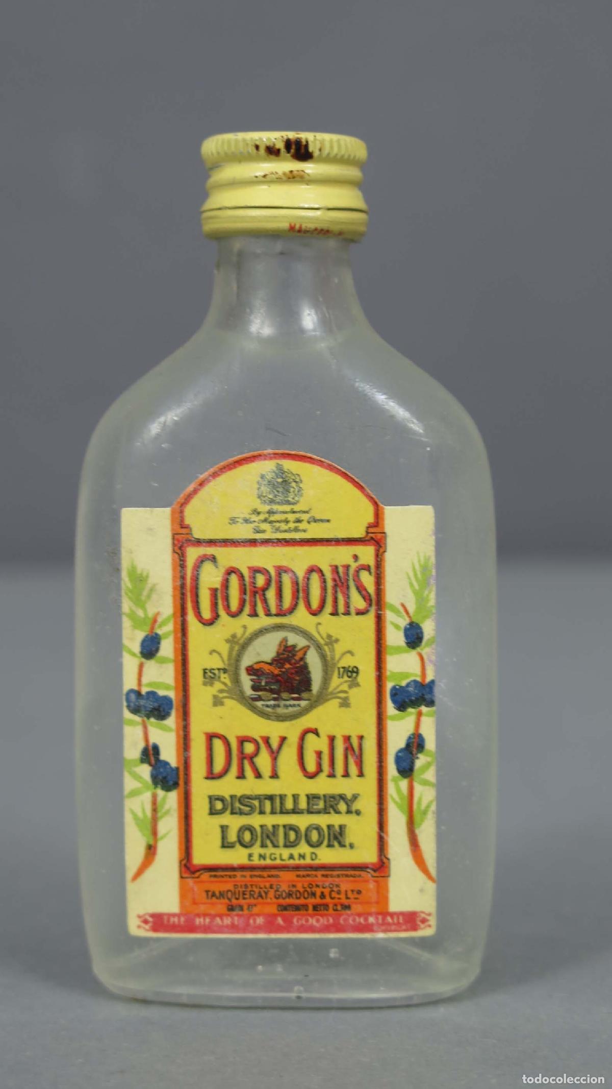 Botellas antiguas: BOTELLIN. GORDON&acute;S DRY GIN - Foto 1
