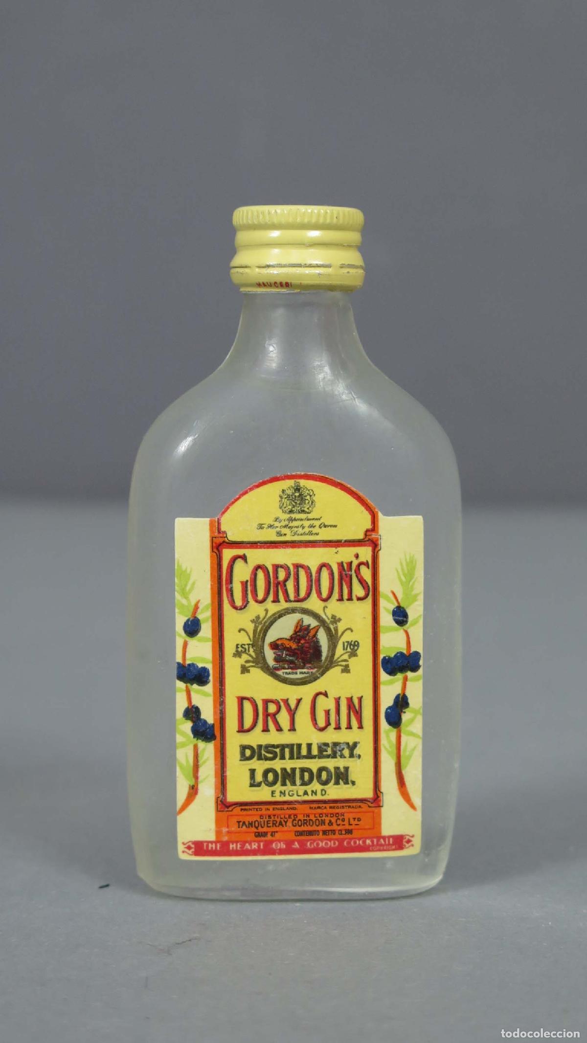Botellas antiguas: BOTELLIN. GORDON&acute;S DRI GIN - Foto 1