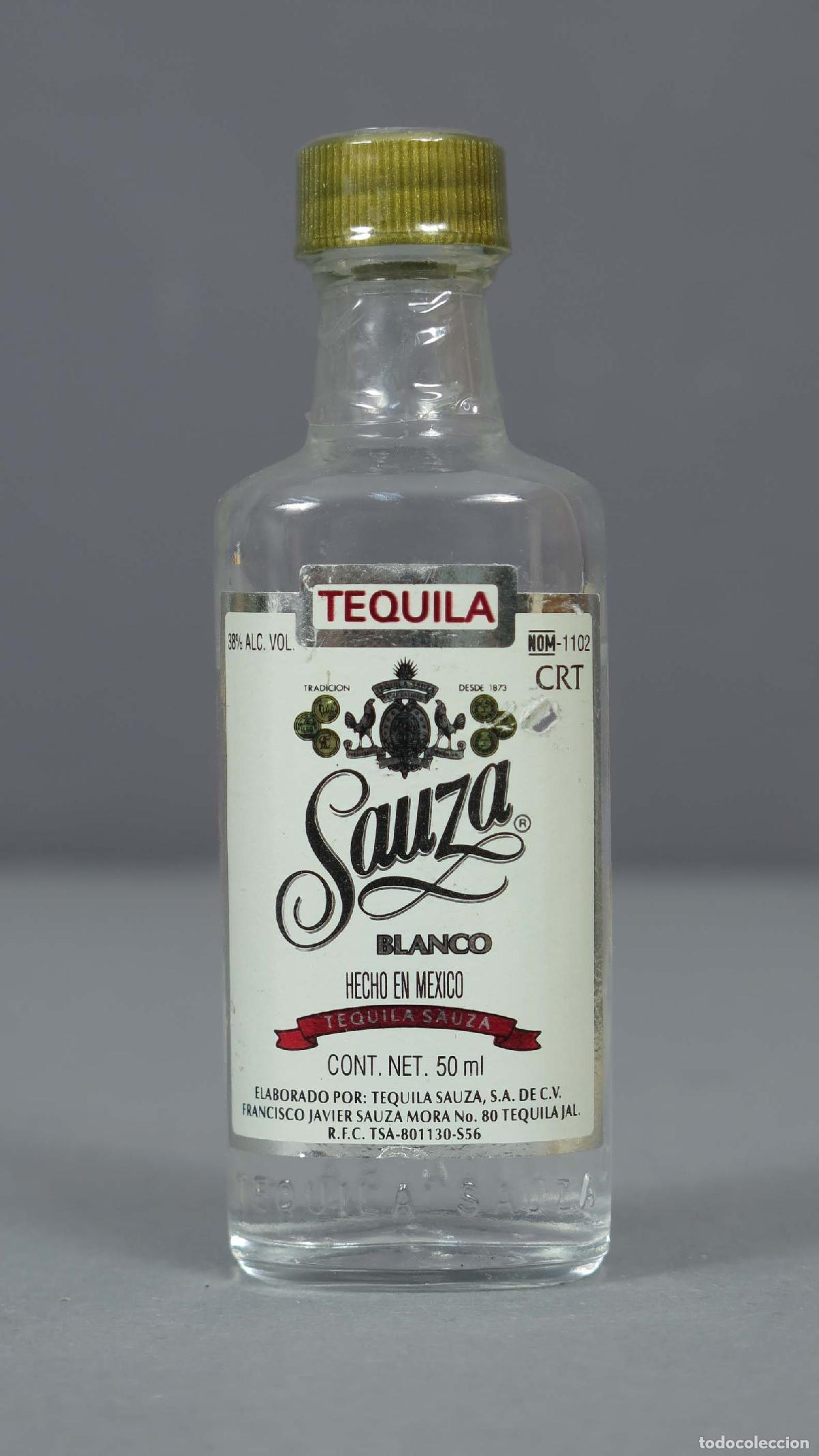 Botellas antiguas: BOTELLIN. SAUZA. TEQUILA BLANCO - Foto 1