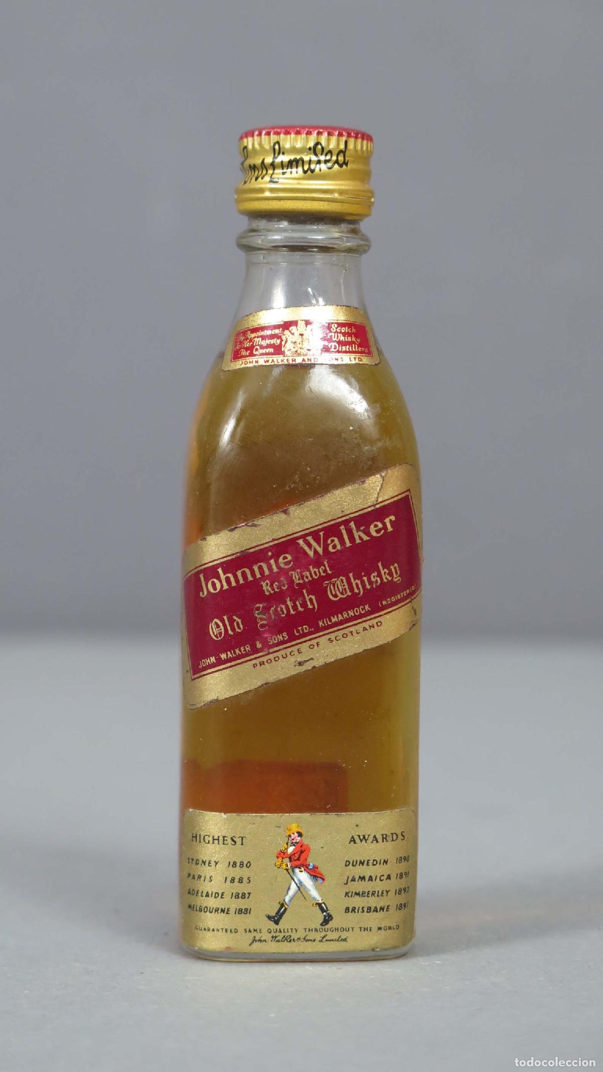 Botellas antiguas: BOTELLIN. Johnnie Walker Red Label - Foto 1