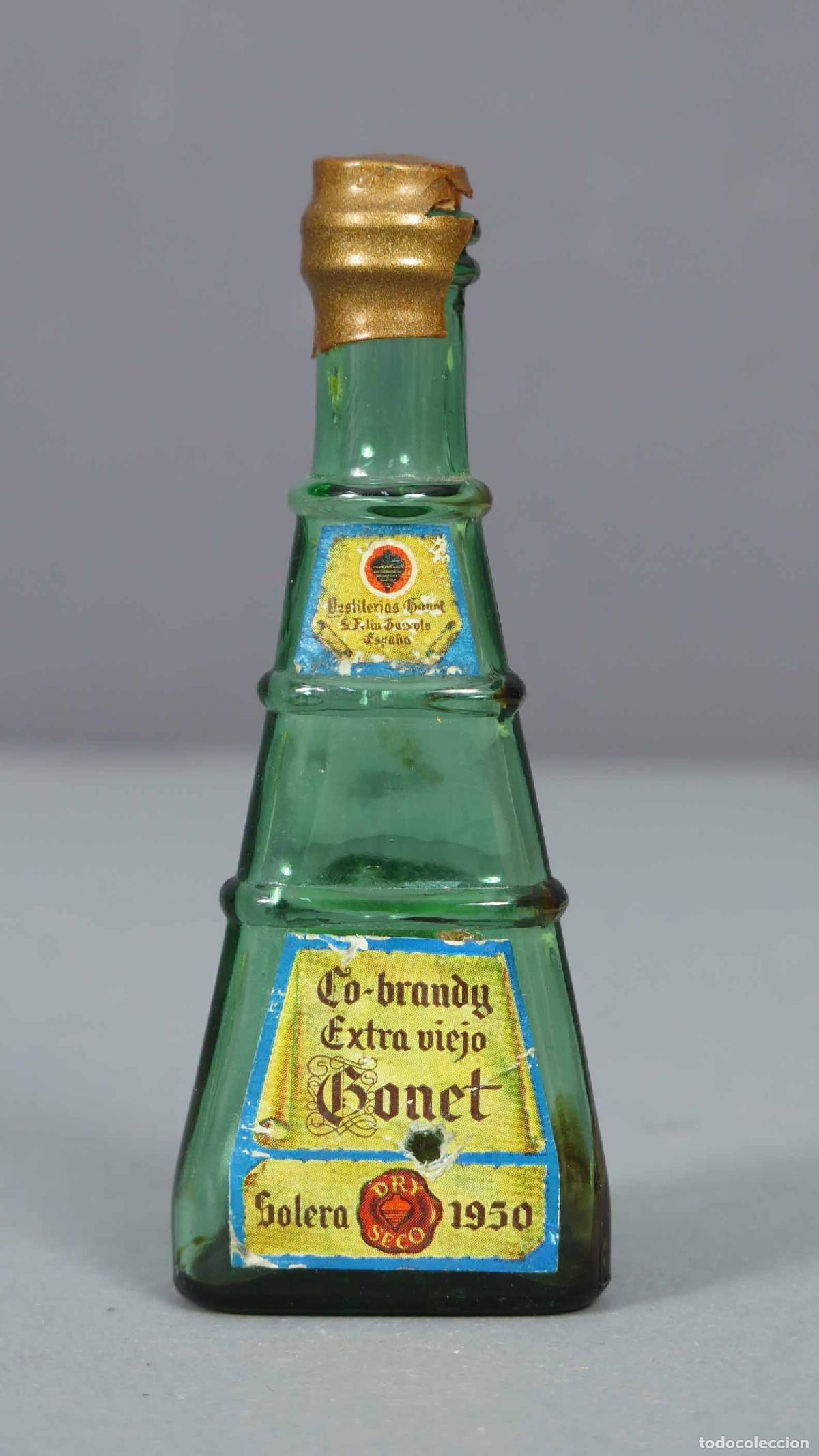 Botellas antiguas: BOTELLIN. BRANDY BONET - Foto 1