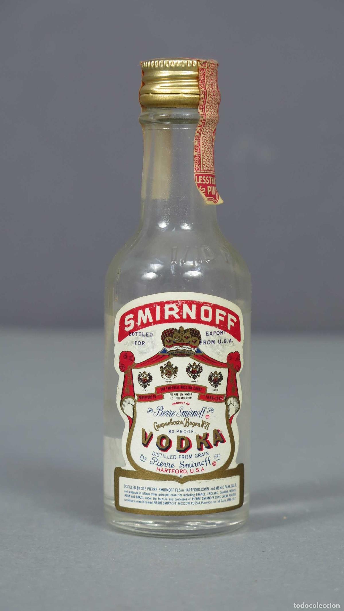Botellas antiguas: BOTELLIN. SMIRNOFF - Foto 1