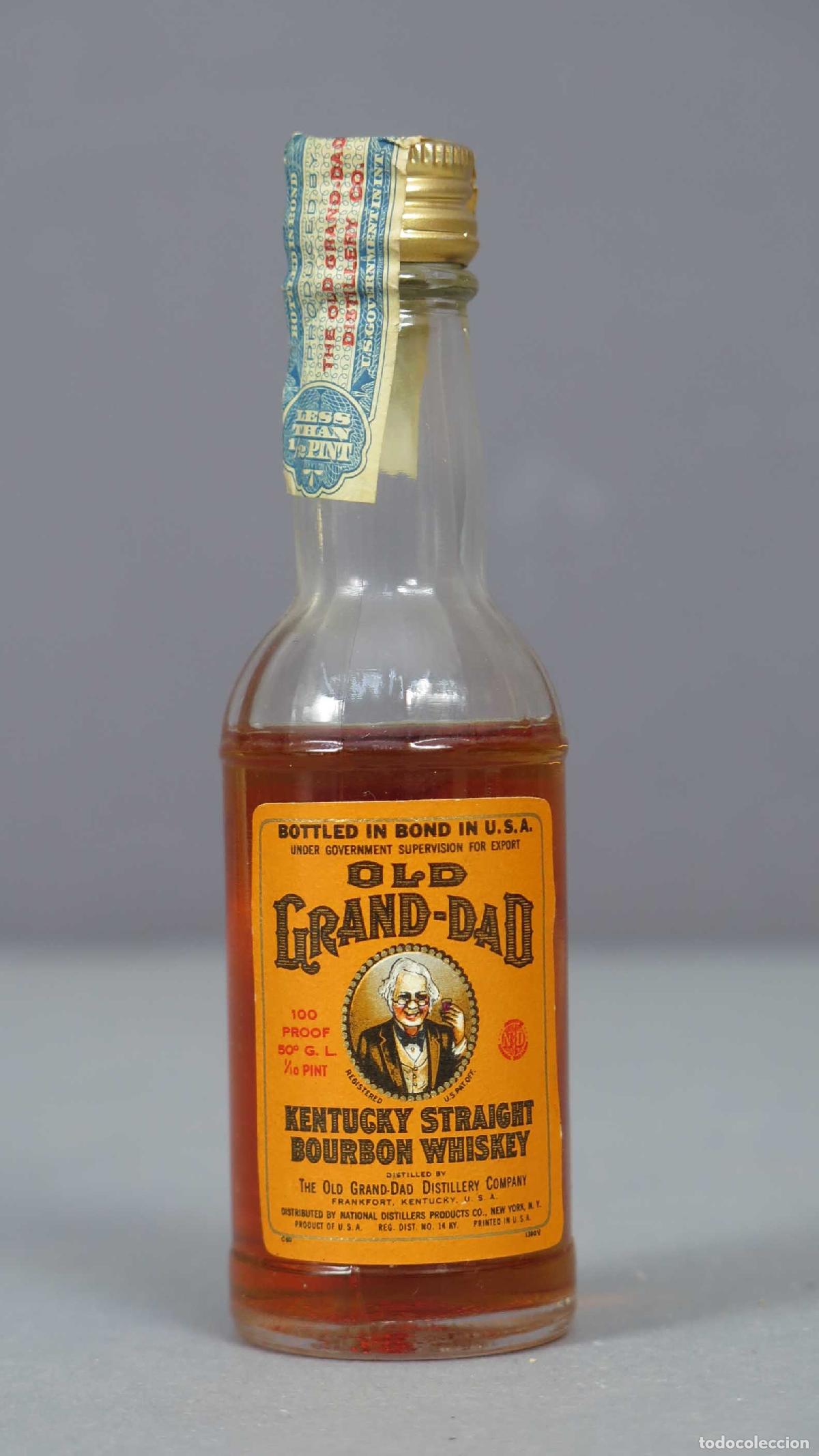 Botellas antiguas: BOTELLIN. OLD GRAND-DAD - Foto 1
