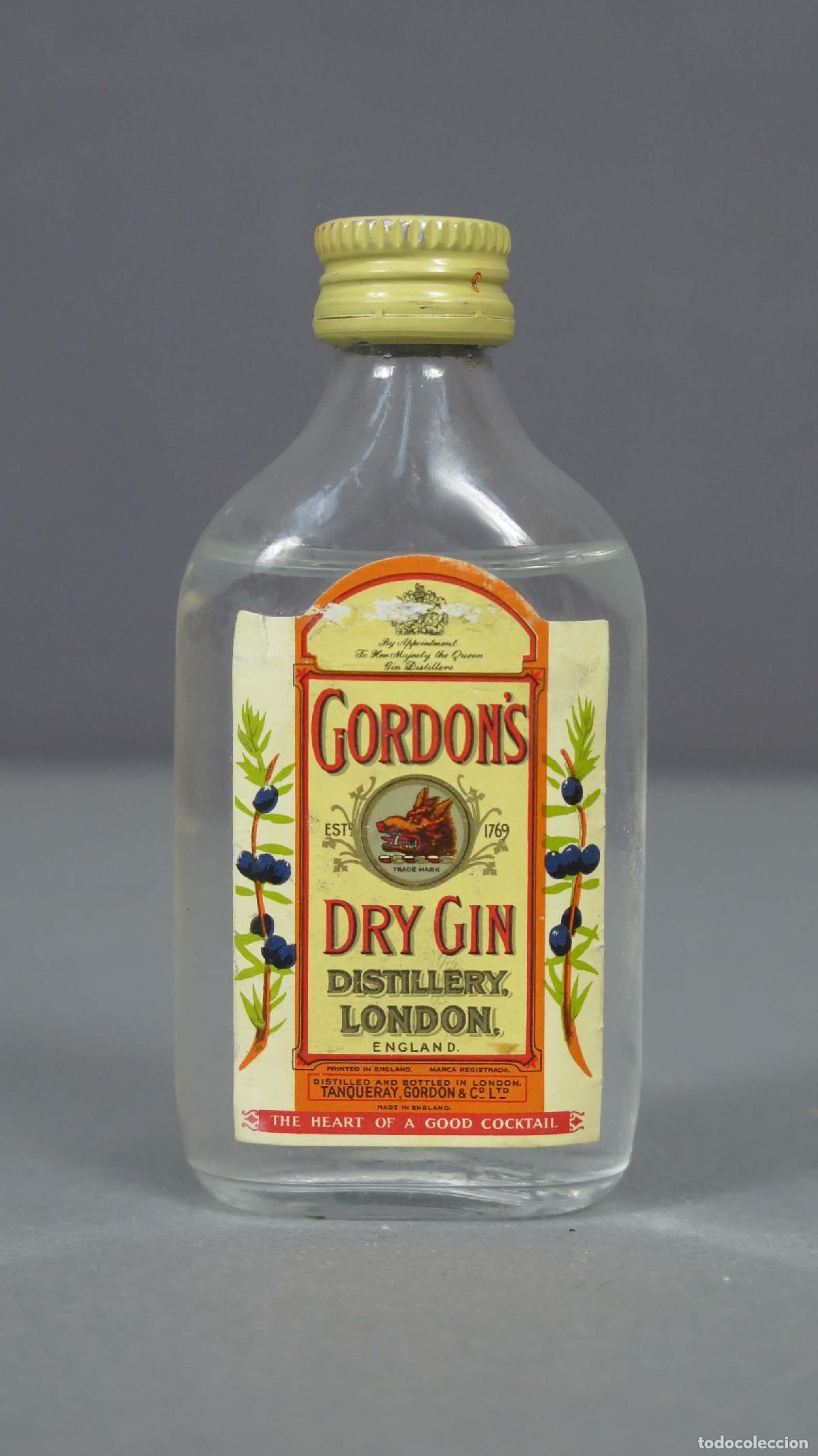 Botellas antiguas: BOTELLIN. GORDON&acute;S DRY GIN - Foto 1
