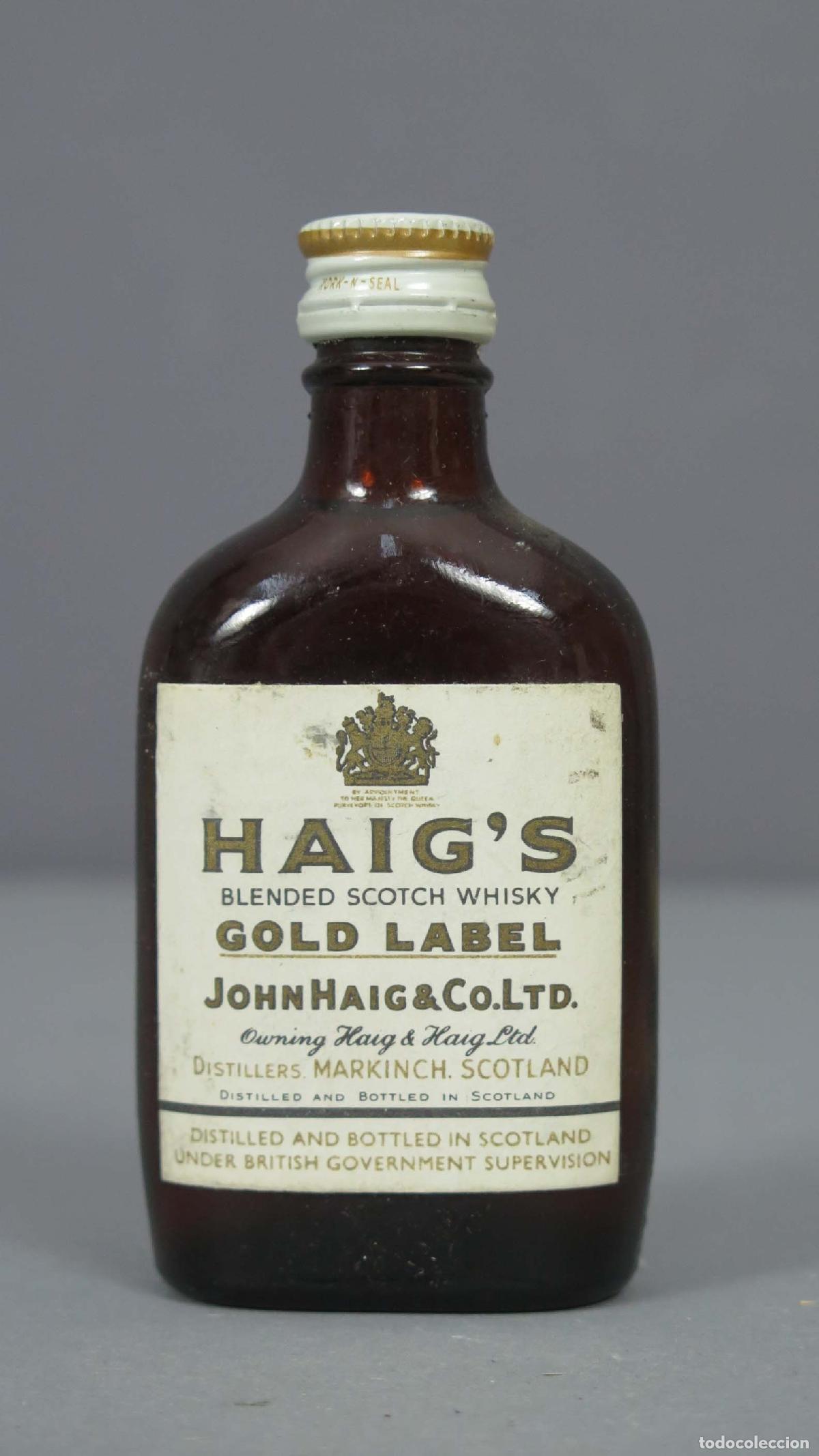 Botellas antiguas: BOTELLIN. HAIG&acute;S - Foto 1