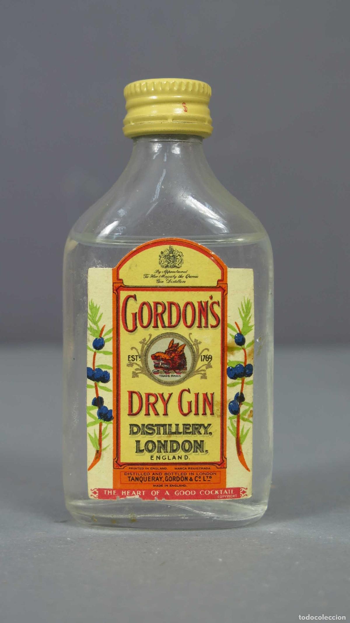 Botellas antiguas: BOTELLIN. GORDON&acute;S DRY GIN - Foto 1
