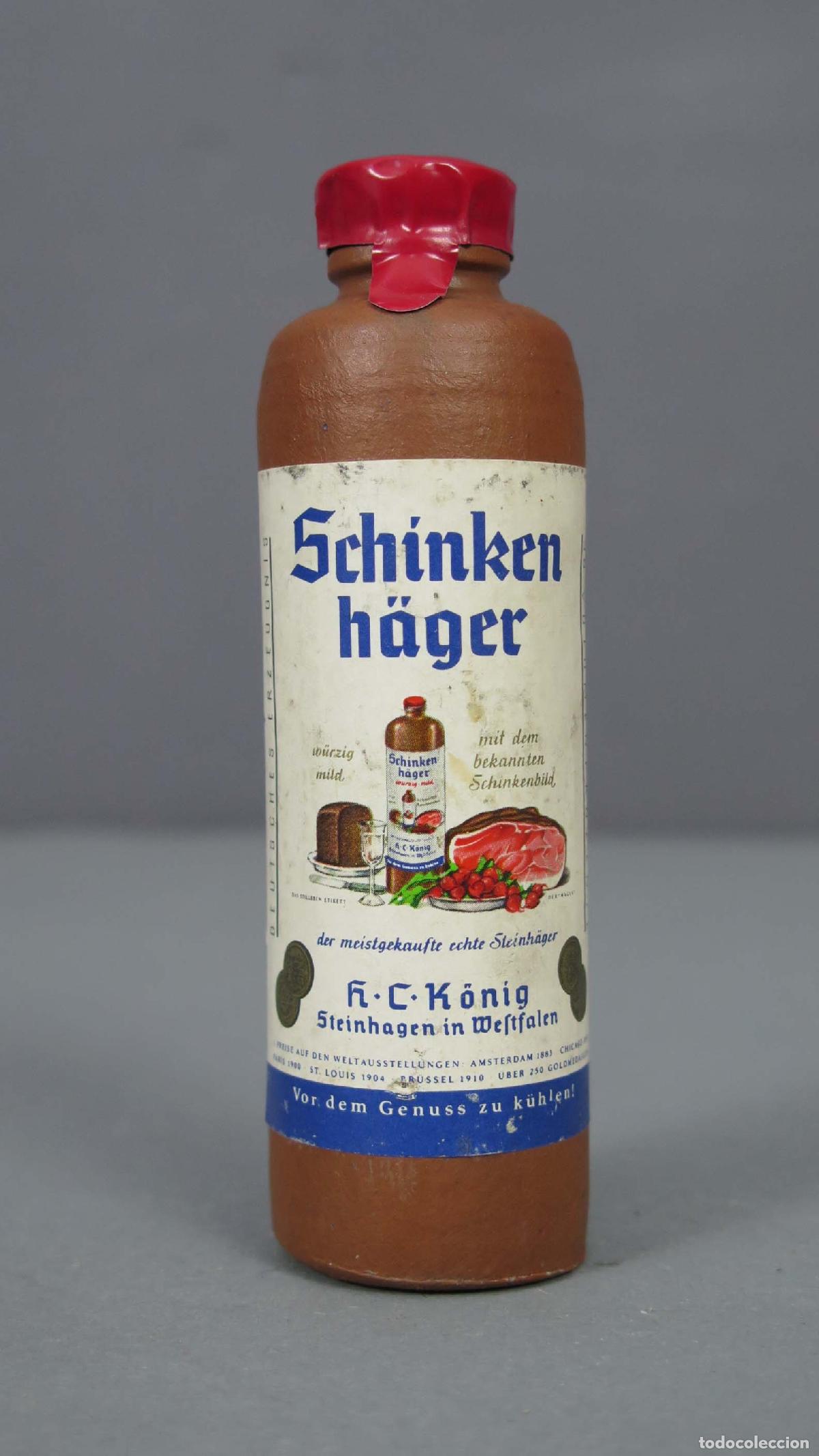 Botellas antiguas: BOTELLIN. Schinker H&auml;ger - Foto 1