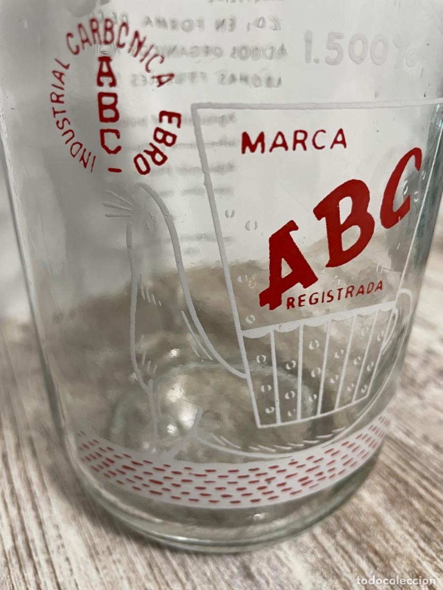Botellas antiguas: BOTELLA GASEOSA GRANDE ABC - Foto 3