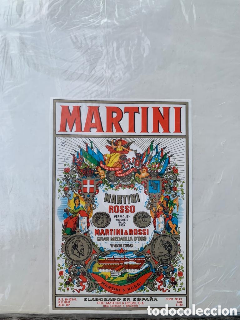 Botellas antiguas: 4 Puzzles Cartel Martini - Foto 2