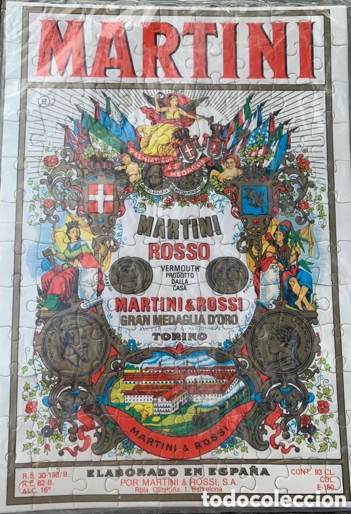 Botellas antiguas: 4 Puzzles Cartel Martini - Foto 1