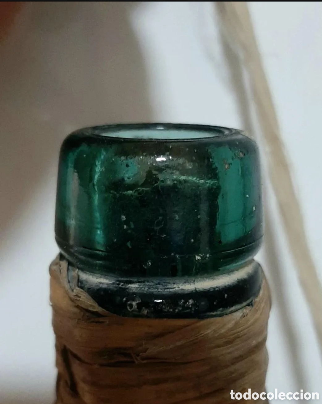 Botellas antiguas: Damajuana. Cantimplora antigua - Foto 4