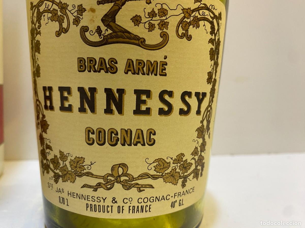 Botellas antiguas: BOTELLA DE COGNAC HENNESY CON CAJA ORIGINAL - Foto 2