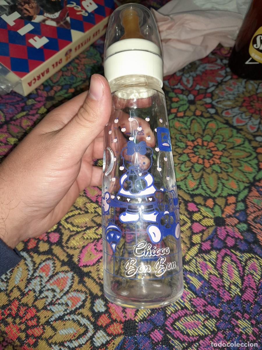 Botellas antiguas: Biberon de cristal Chicco Bon Bon - Foto 3