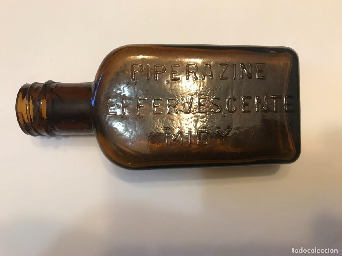 Botellas antiguas: botella, botellin PIPERAZINE EFFERVESCENTE MIDY - Foto 1