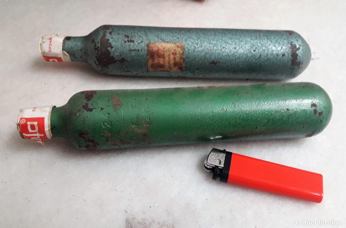 Botellas antiguas: BOMBONAS DE GAS PARA SIF&Oacute;N - Foto 2
