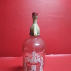 Botellas antiguas: ANTIGUO SIFÓN DE LA MARCA LA ANTIGUA. HORCHE. GUADALAJARA