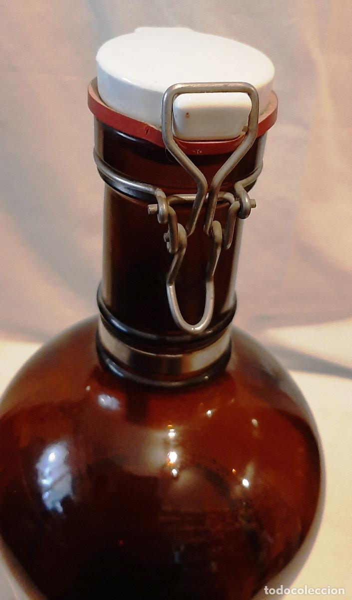 Botellas antiguas: Botella cristal &aacute;mbar alemana - Foto 8