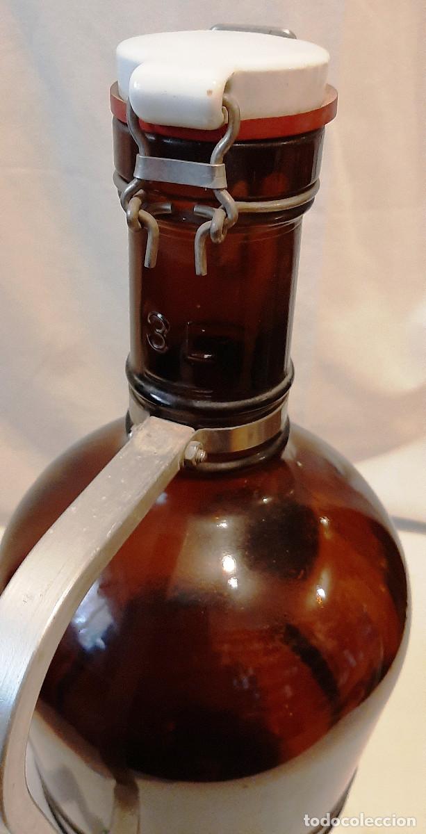 Botellas antiguas: Botella cristal &aacute;mbar alemana - Foto 9