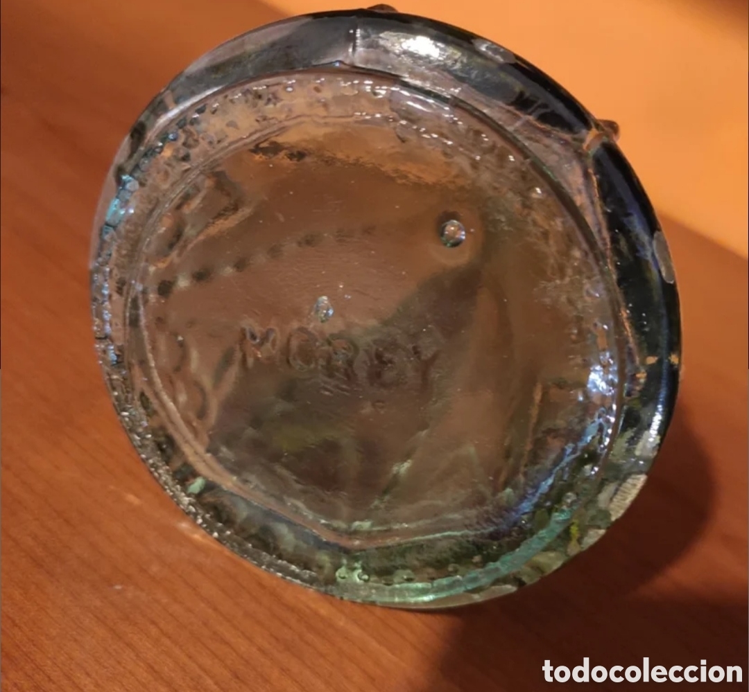 Botellas antiguas: Botella vidrio Morey - Foto 4