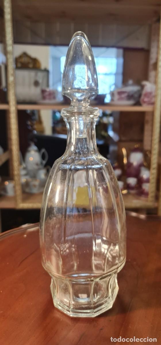 Botellas antiguas: Botella Licorera cristal - Foto 1