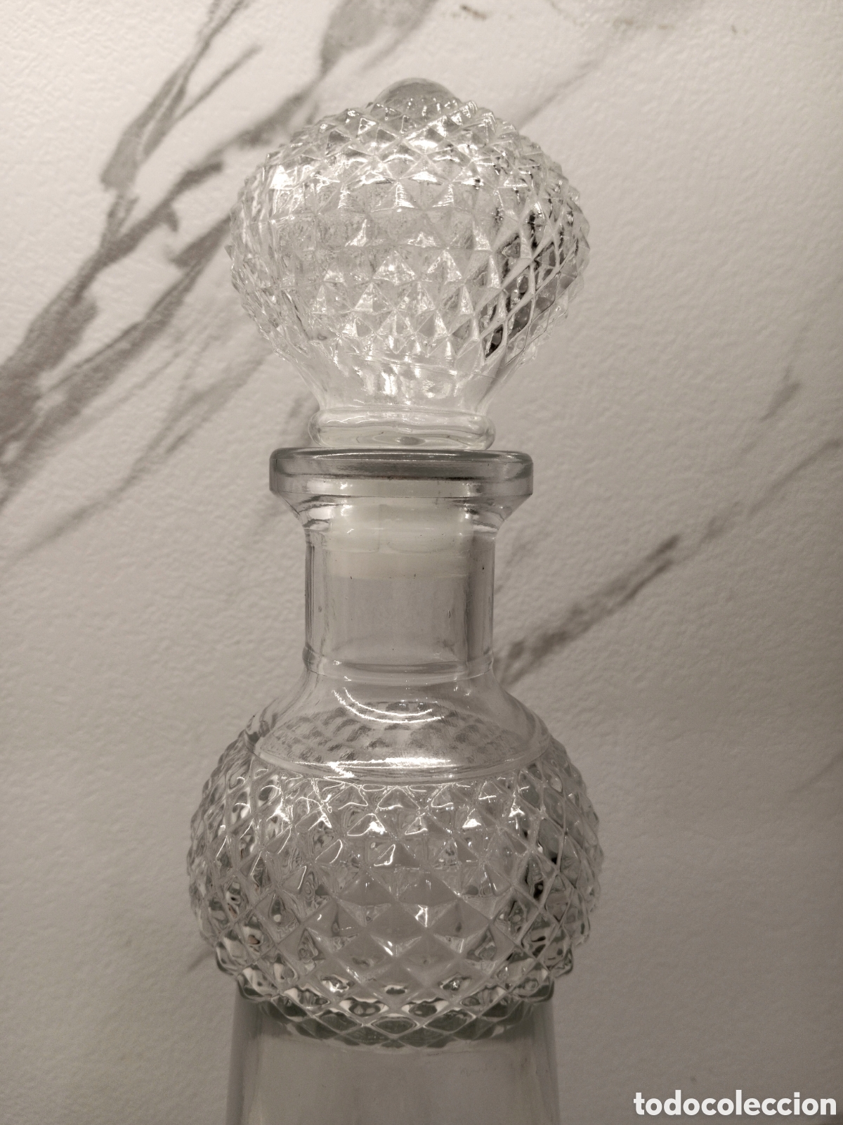 Botellas antiguas: Antigua decantadora de licor - Foto 2
