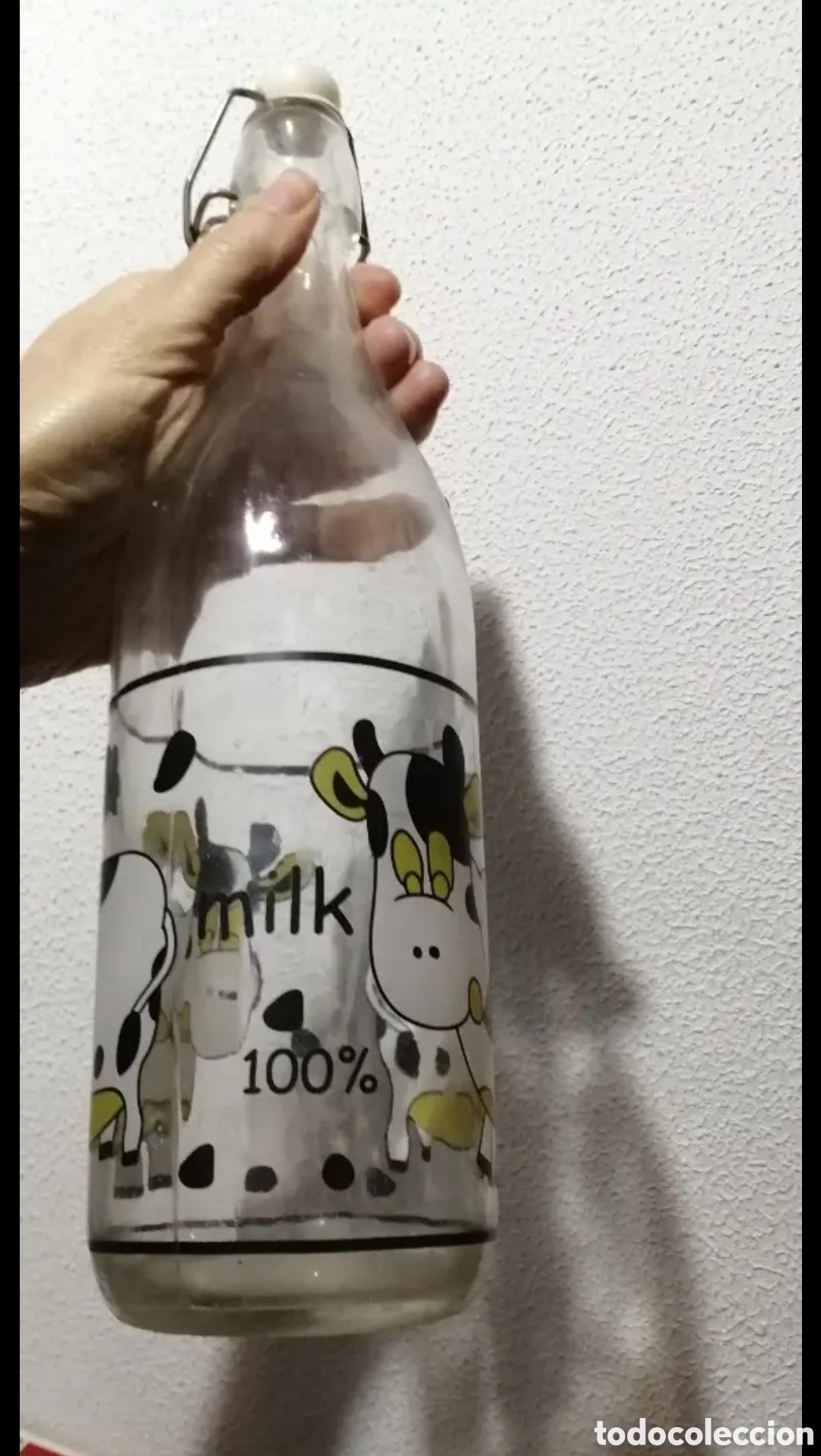 Botellas antiguas: Envase botella Milk antigua - Foto 3