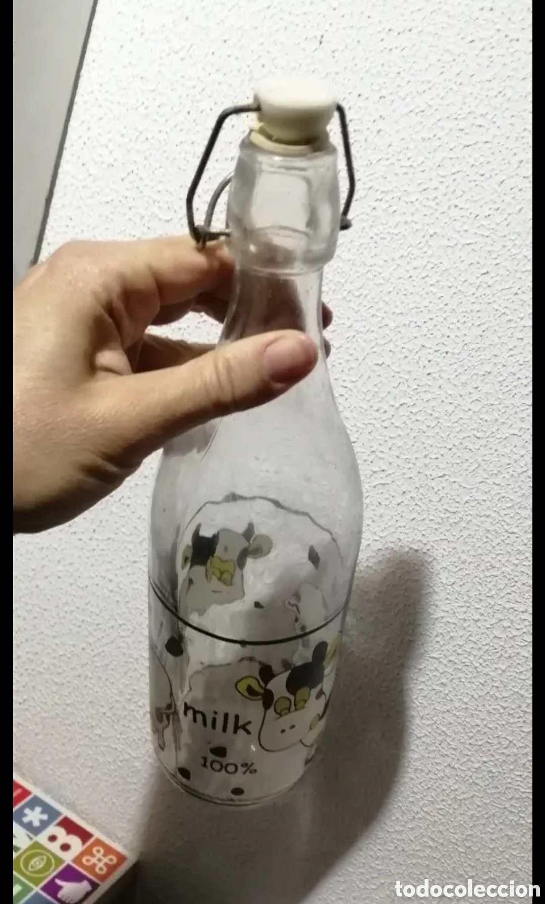 Botellas antiguas: Envase botella Milk antigua - Foto 4