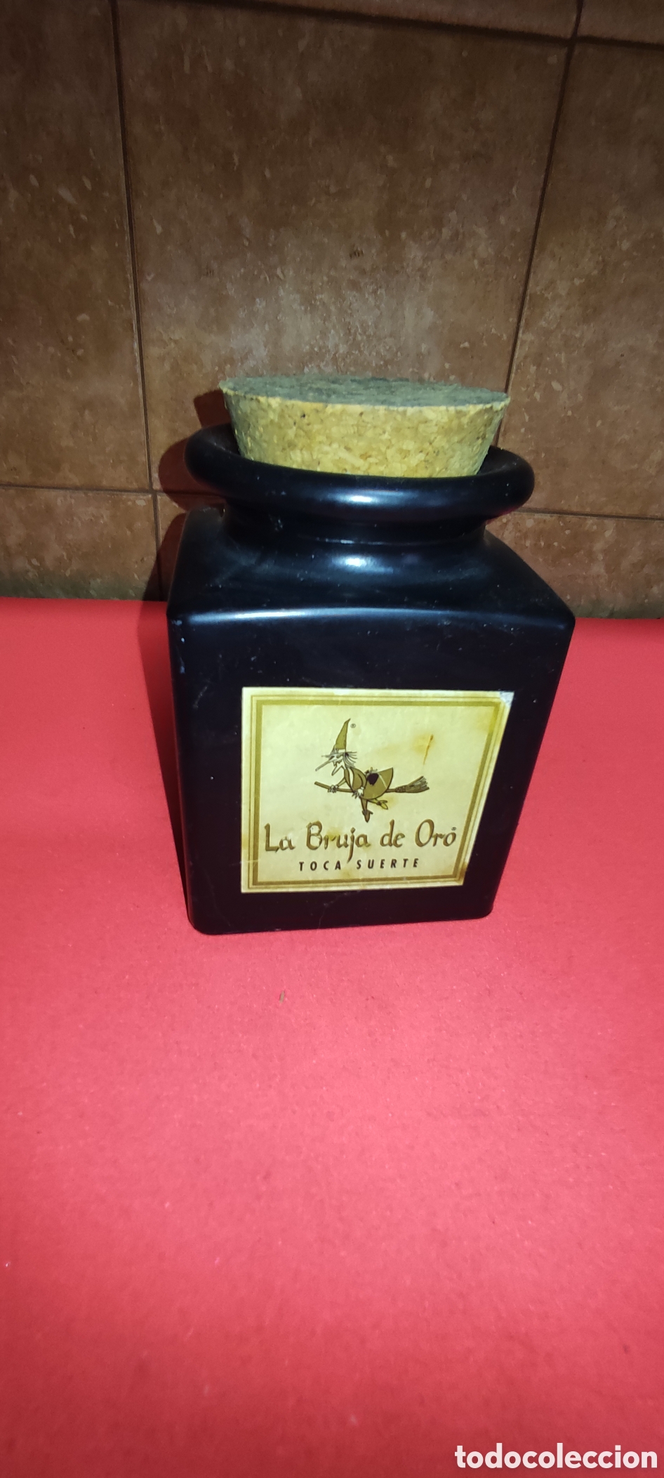 Botellas antiguas: BOTE DE CRISTAL LA BRUJA DE ORO - Foto 2