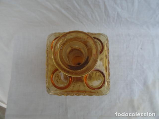 Botellas antiguas: BOTELLA CRISTAL COLOR AMBAR. - Foto 4
