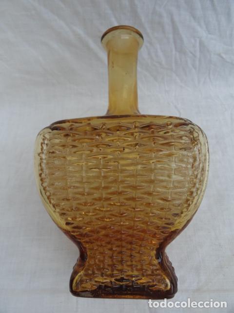 Botellas antiguas: BOTELLA CRISTAL COLOR AMBAR. - Foto 6