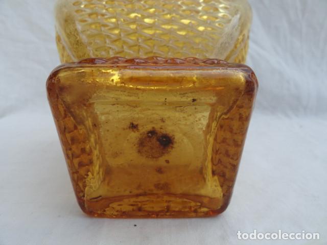 Botellas antiguas: BOTELLA CRISTAL COLOR AMBAR. - Foto 7