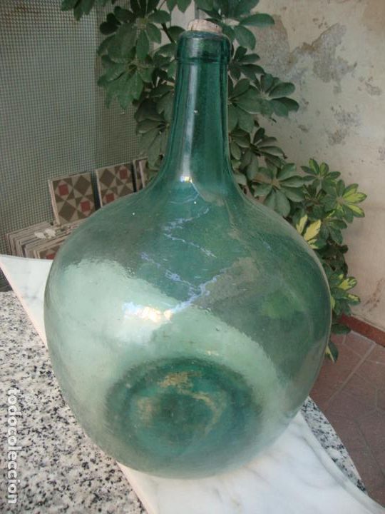 Botellas antiguas: botella garrafa damajuana - Foto 1