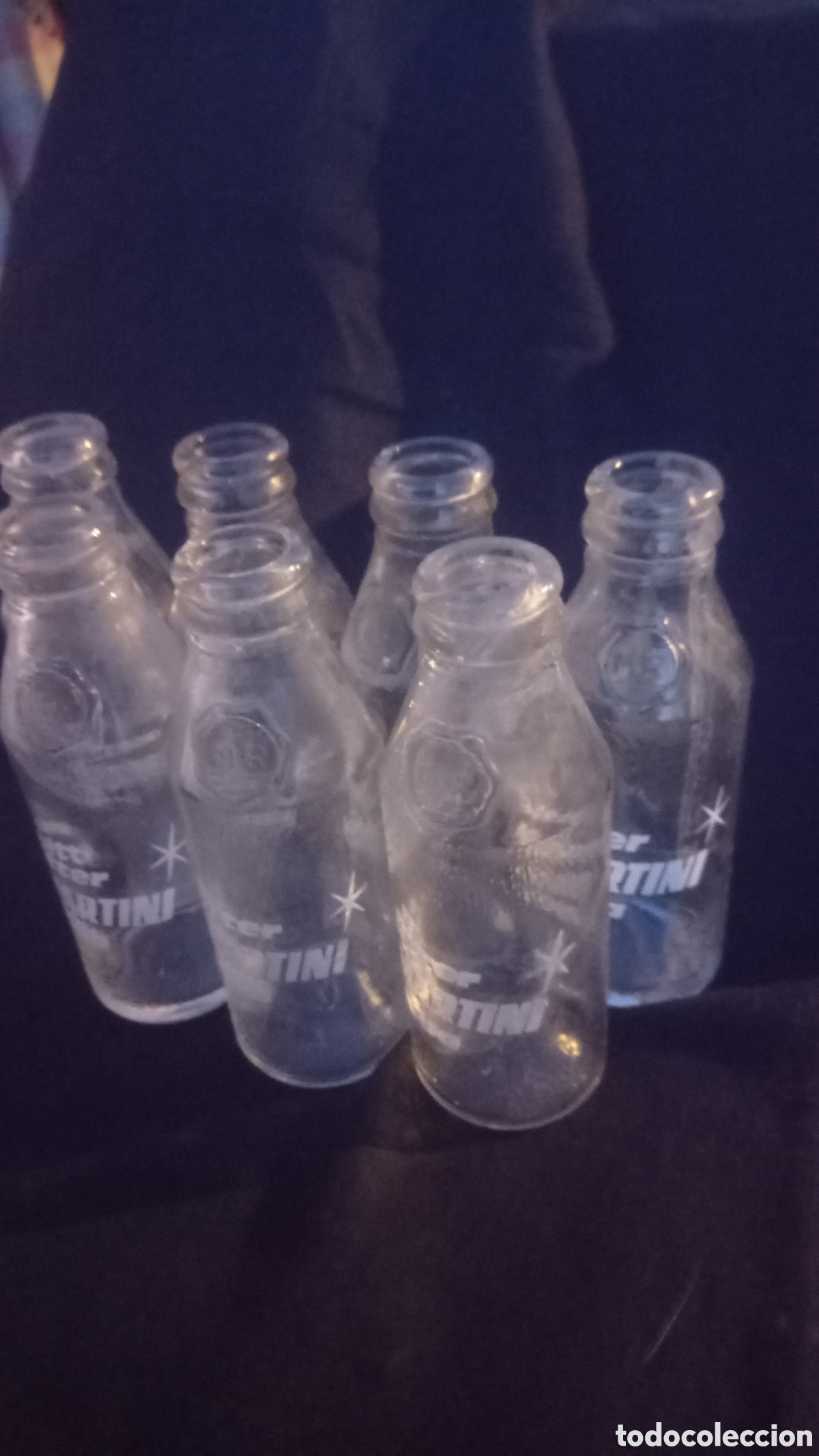 Botellas antiguas: Lote botellas botellin Bitter Martini Soda - Foto 4