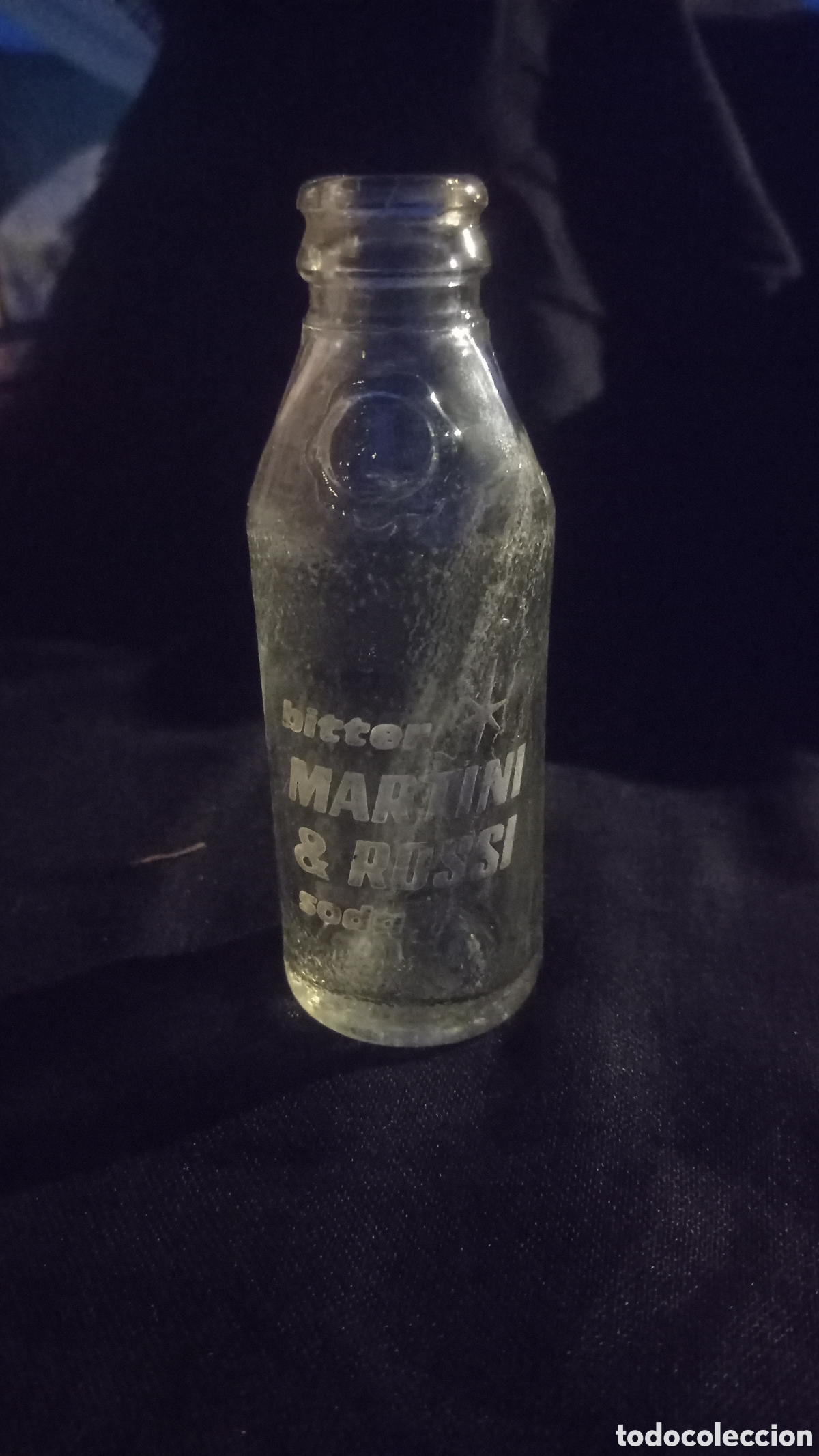 Botellas antiguas: Botella Bitter Martini Rossi Soda - Foto 1