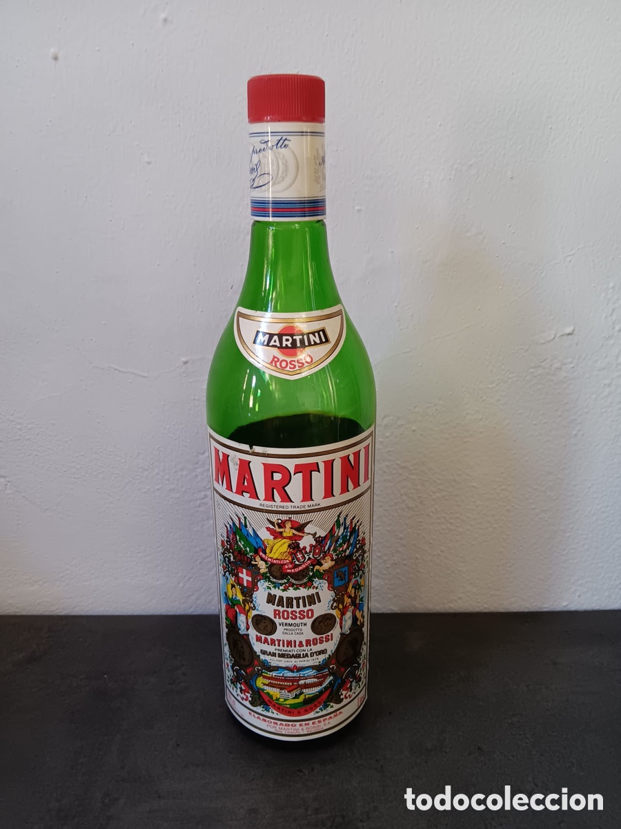Botellas antiguas: BOTELLA DE MARTINI ANTIGUA - Foto 3