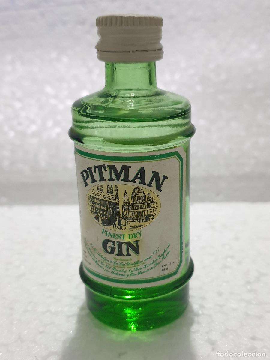 Botellas antiguas: BOTELLA COLECCI&Oacute;N GINEBRA PITMAN - Foto 1