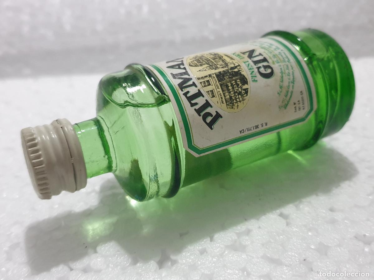 Botellas antiguas: BOTELLA COLECCI&Oacute;N GINEBRA PITMAN - Foto 3