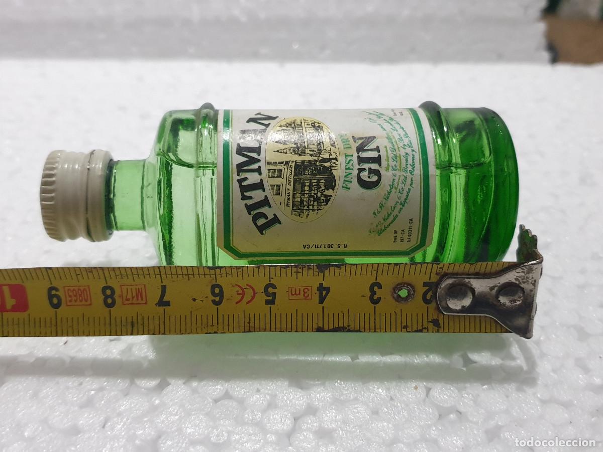 Botellas antiguas: BOTELLA COLECCI&Oacute;N GINEBRA PITMAN - Foto 4