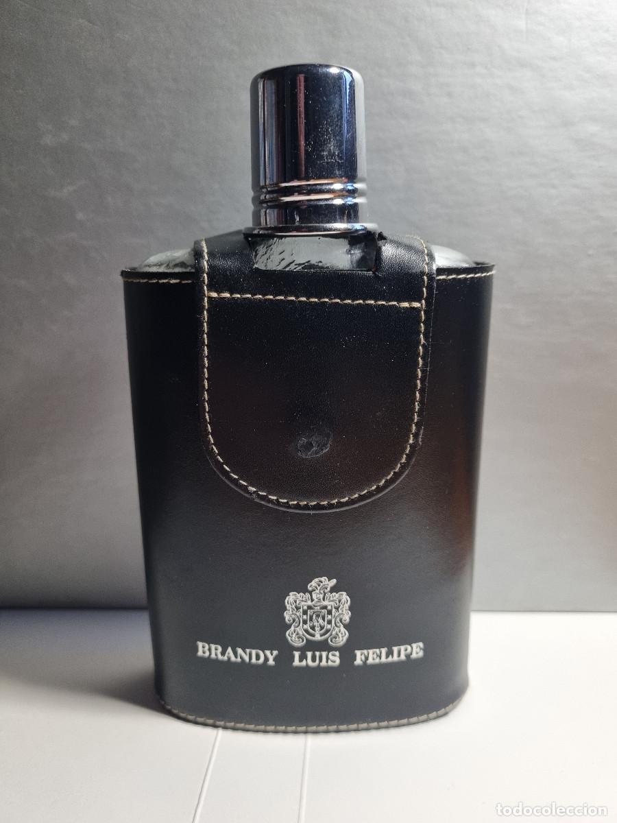 Botellas antiguas: PETACA BRANDY LUIS FELIPE - Foto 1