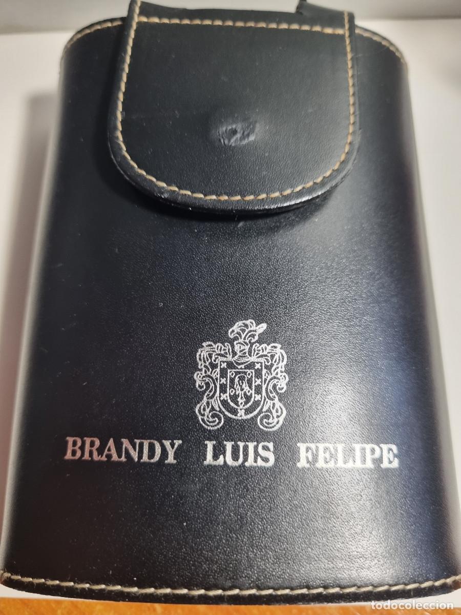 Botellas antiguas: PETACA BRANDY LUIS FELIPE - Foto 14