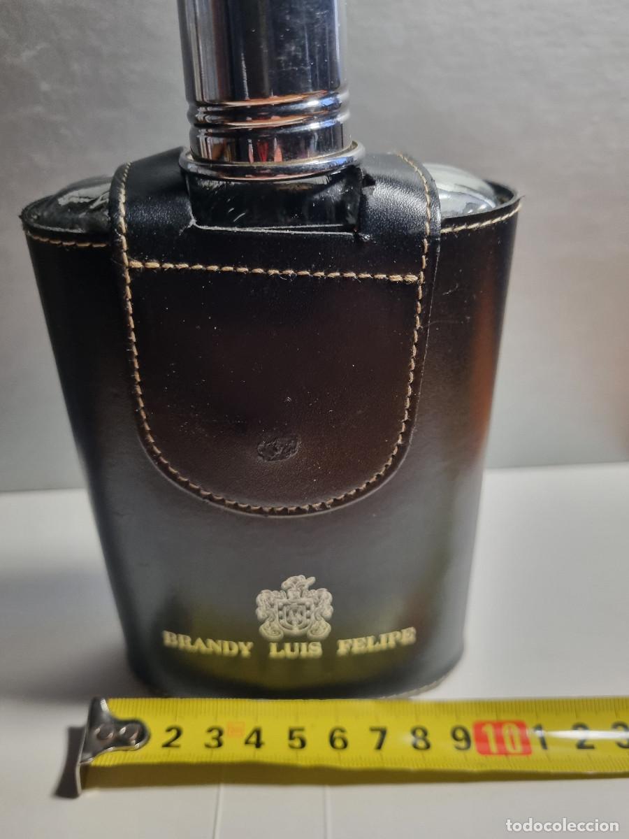Botellas antiguas: PETACA BRANDY LUIS FELIPE - Foto 16