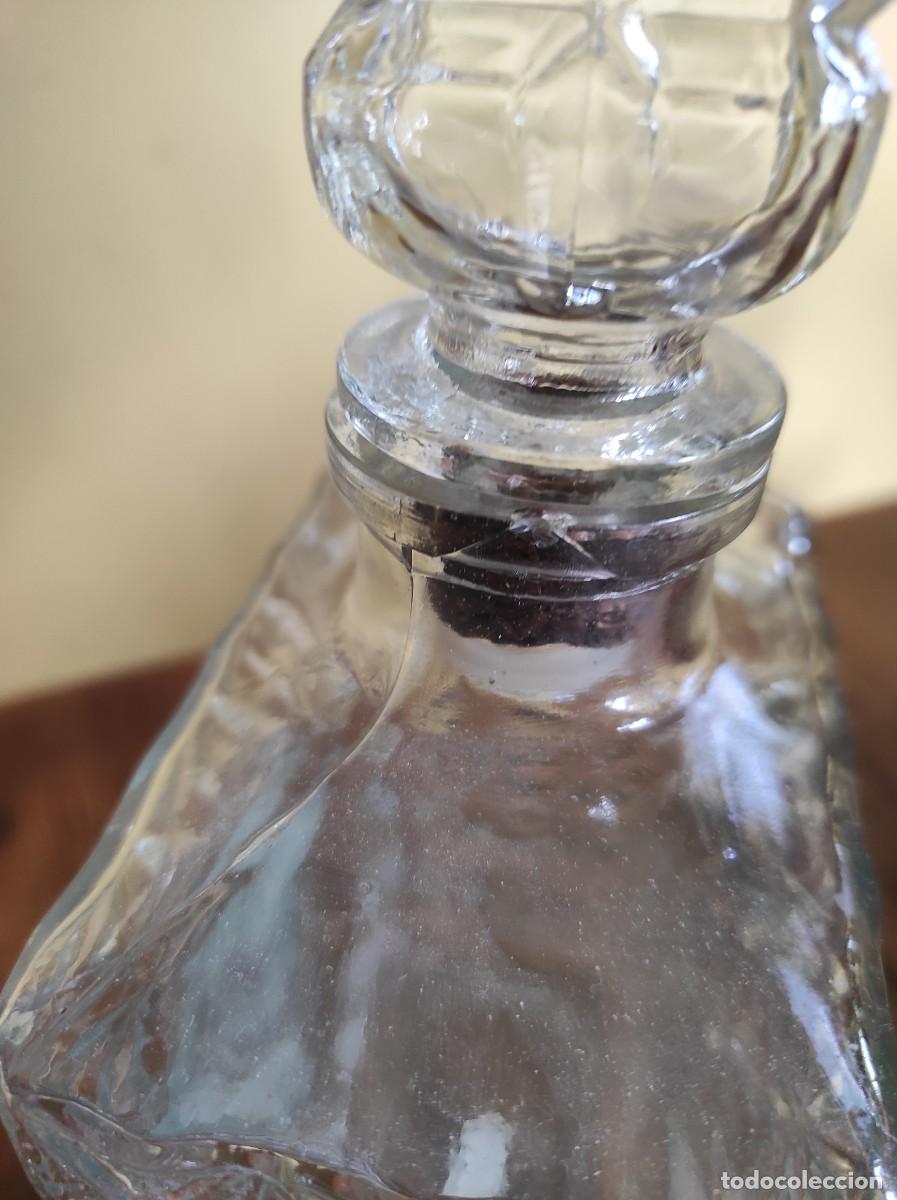 Botellas antiguas: BOTELLA DE CRISTAL / licorera - Foto 4