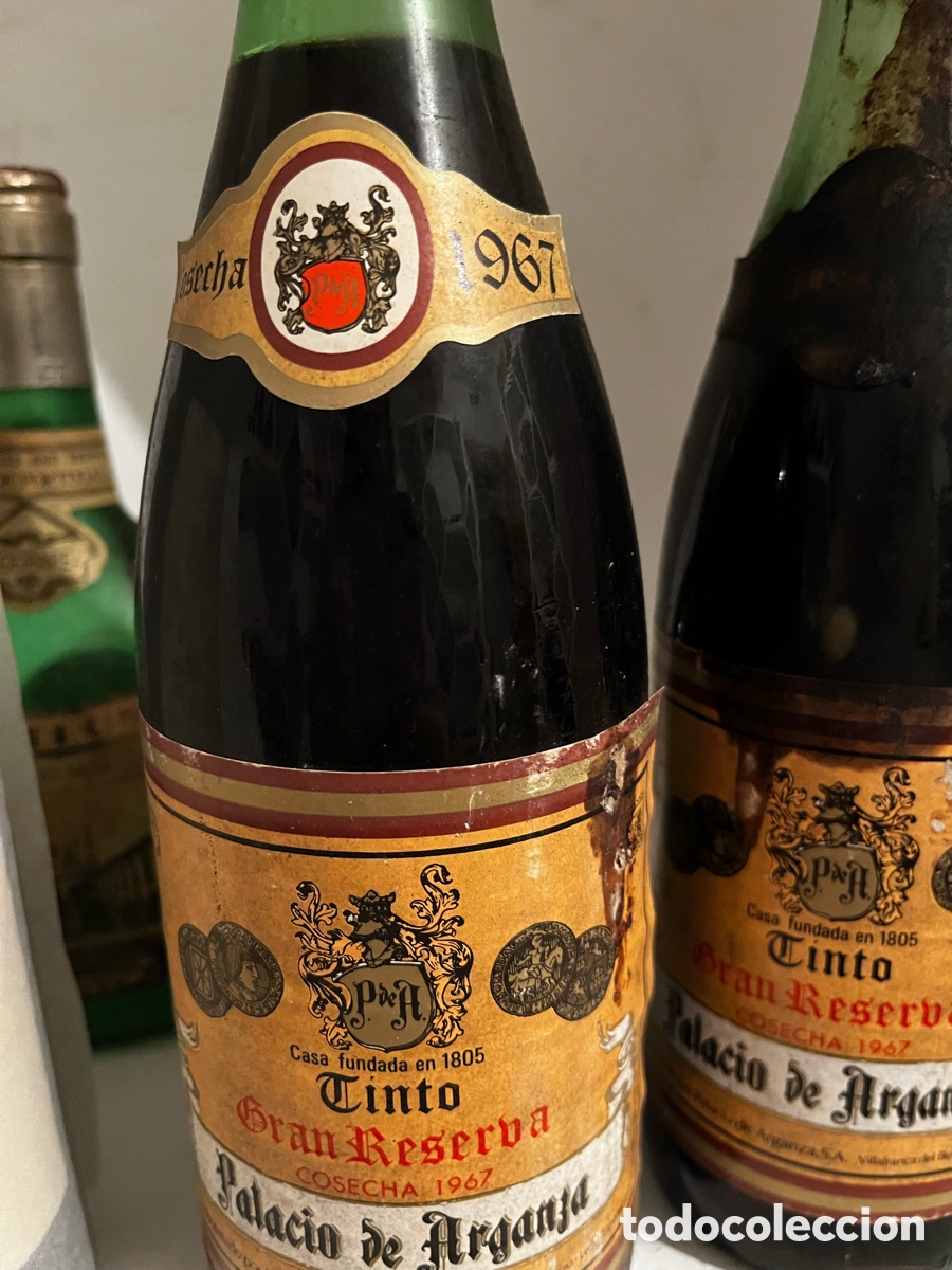 Botellas antiguas: Se vende botella de Palacio de Arganza 1962 - Foto 1