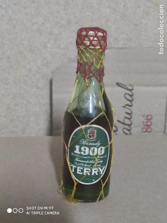 Botellas antiguas: brandy 1900 de terry impuesto 50 centimos - Foto 1