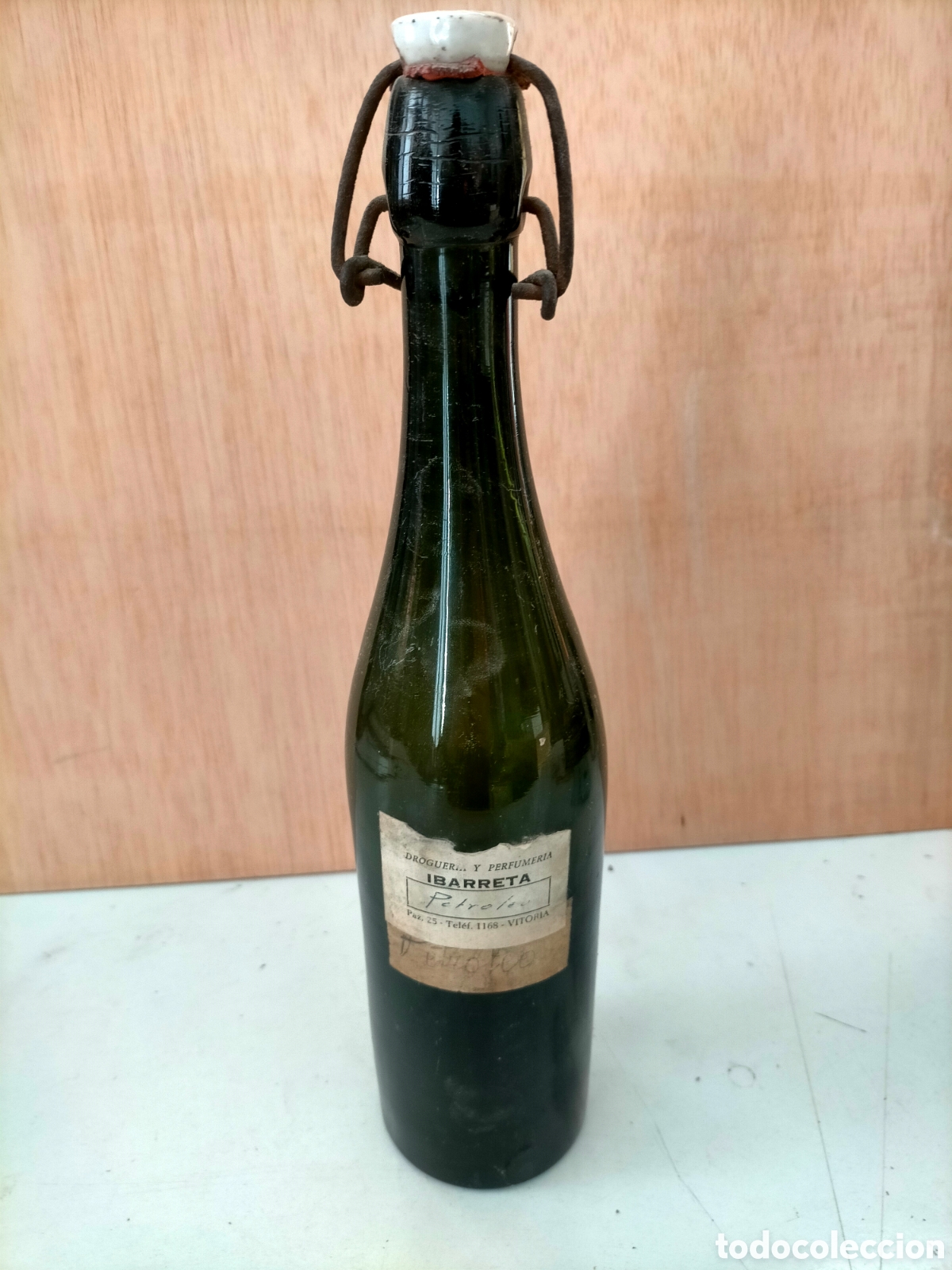 Botellas antiguas: Botella. Droguer&iacute;a Ibarreta - Foto 1