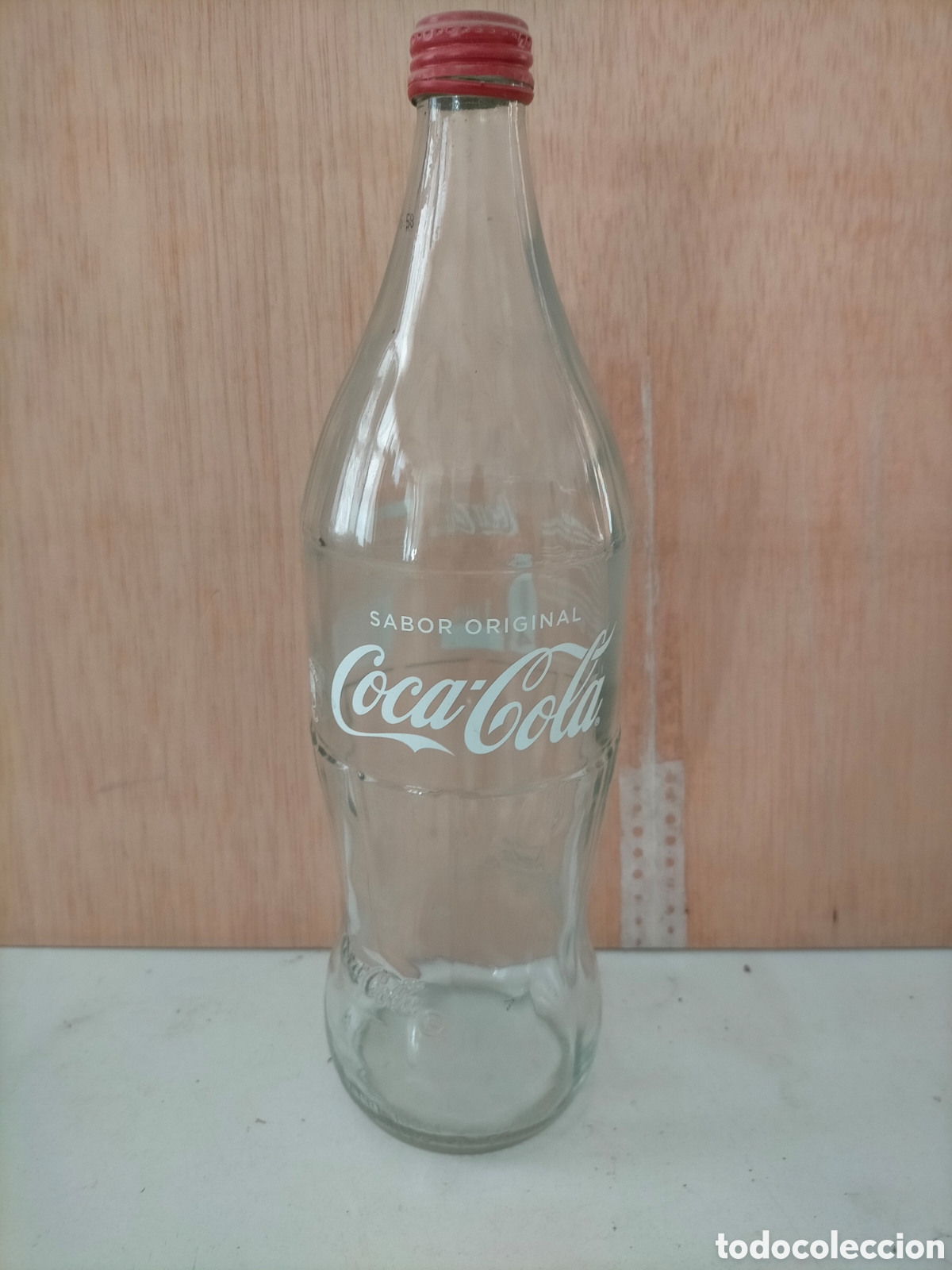 Botellas antiguas: Botella. Coca Cola de litro - Foto 1