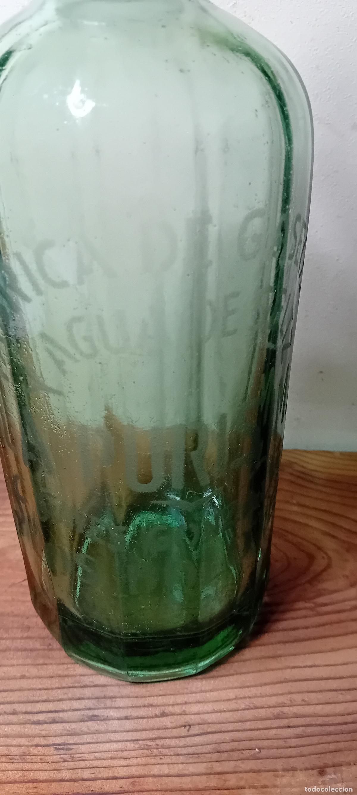 Botellas antiguas: SIF&Oacute;N LA PUR&Iacute;SIMA - LOS DOLORES - Foto 3