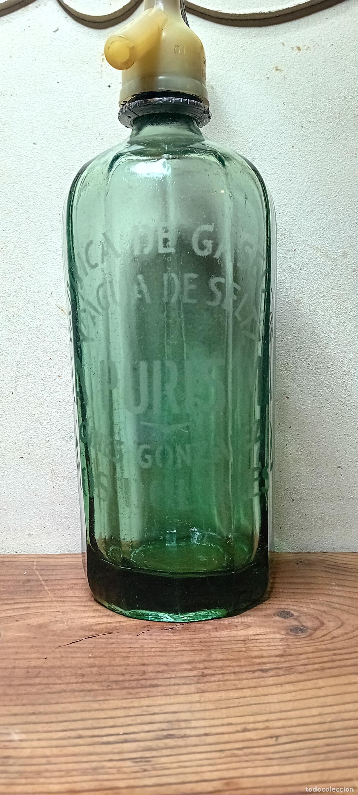 Botellas antiguas: SIF&Oacute;N LA PUR&Iacute;SIMA - LOS DOLORES - Foto 1