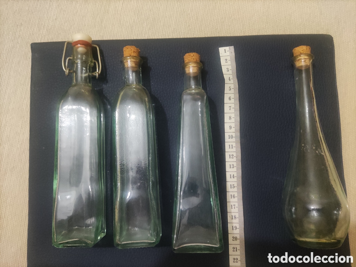 Botellas antiguas: Lote de 4 botellitas antiguas. - Foto 9