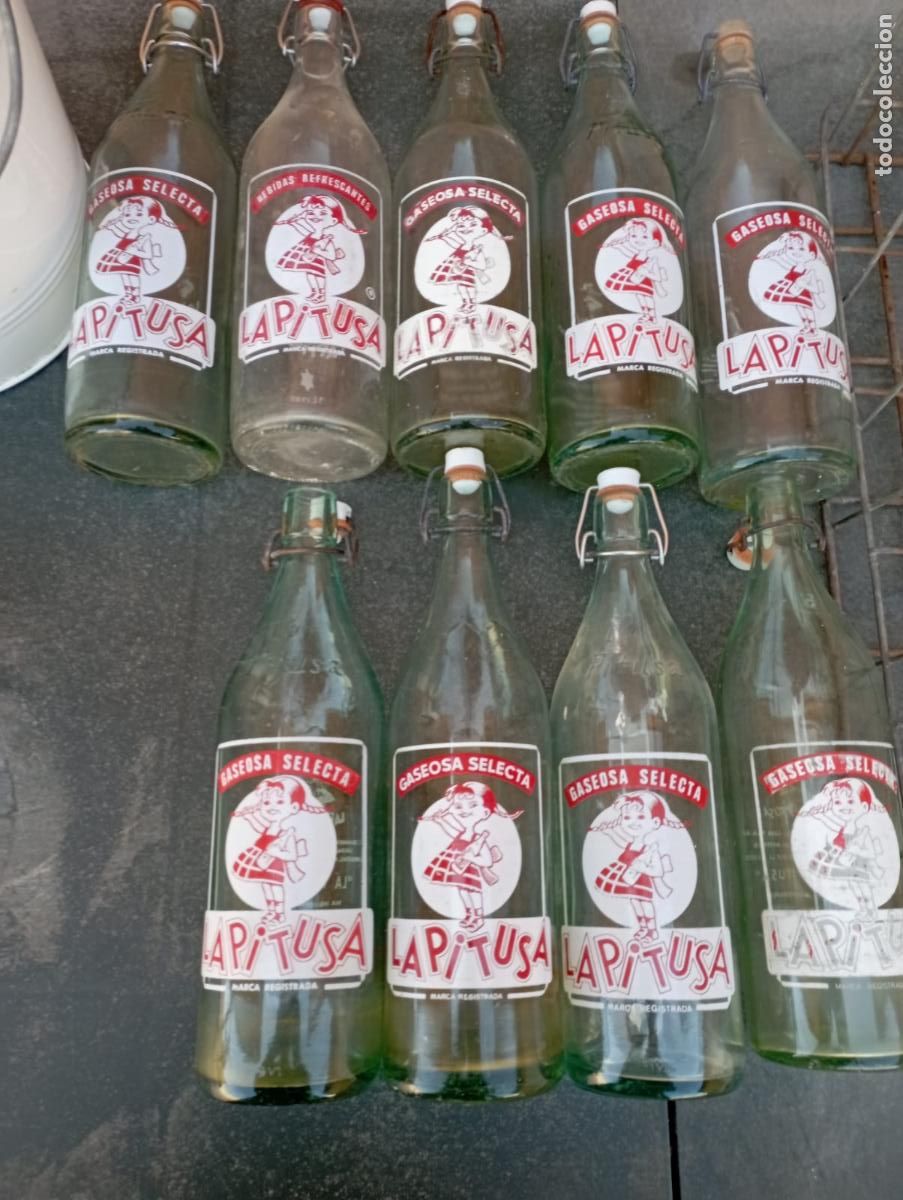 Botellas antiguas: CAJA GASEOSA LA PITUSA. - Foto 2